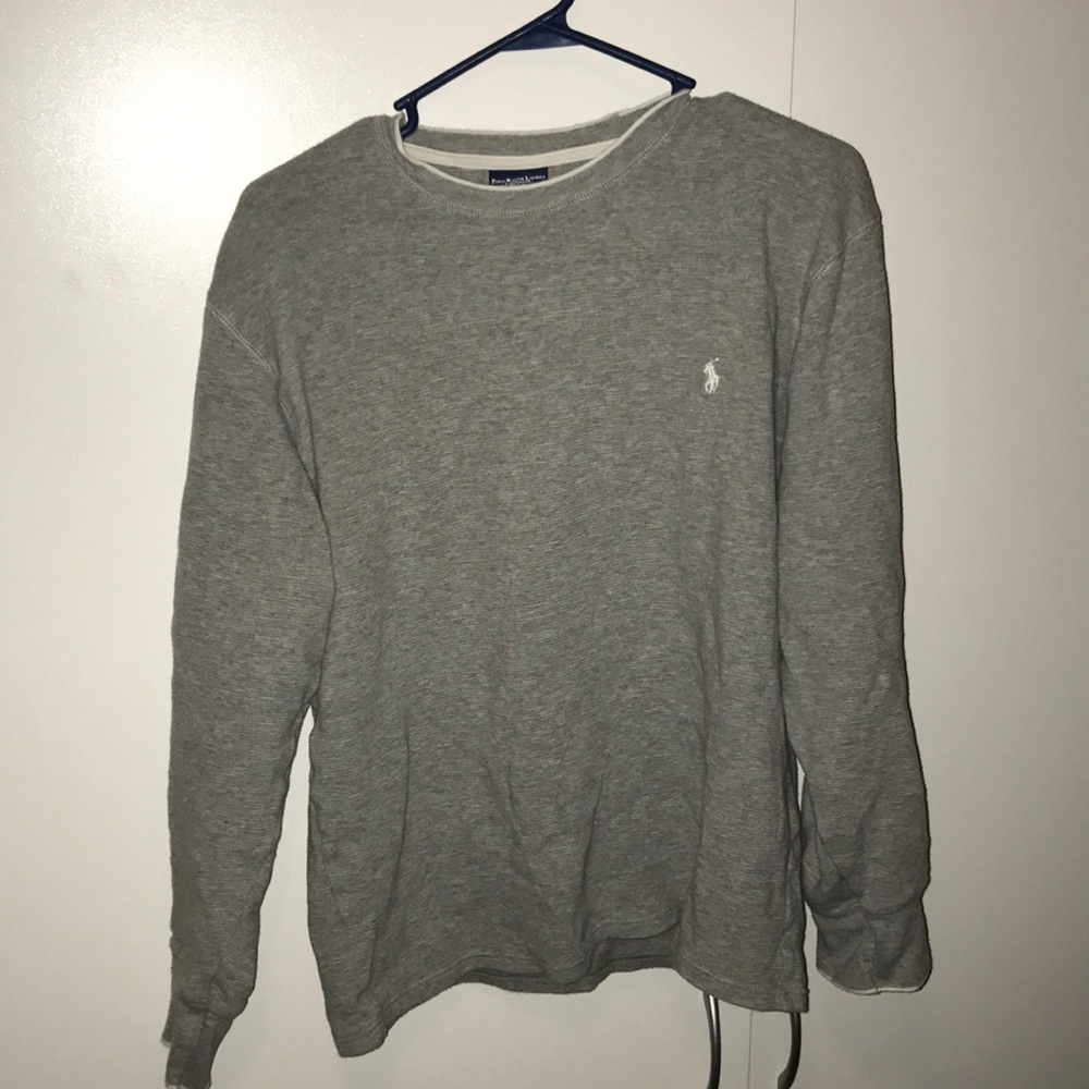 Grey and white Ralph Lauren thermal
